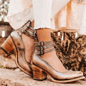 Stylish Women's Freebird Smoke Multi Ankle Strap Heels